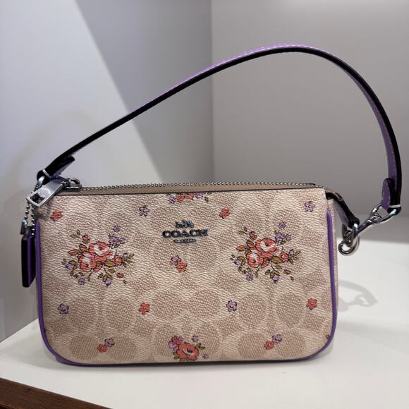 Coach Nolita 19 In Signature Canvas With Floral Print CAQ19 - Picture 3 of 8